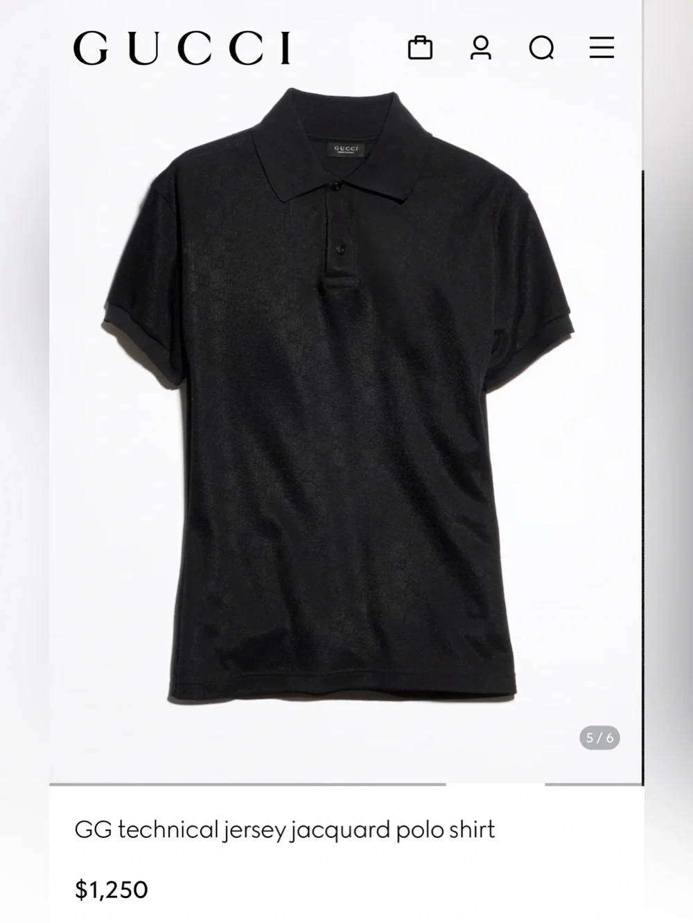 Runway Gucci GG polo shirt